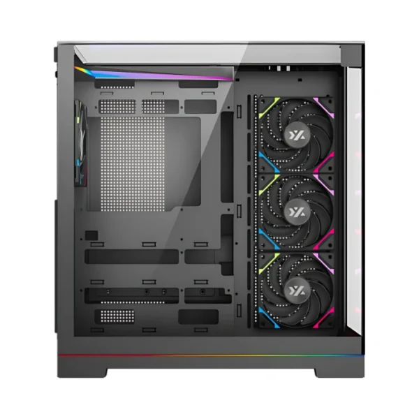 XYZ Tesseract A-RGB Black — Caja ATX, 4 Fans ARGB, negro - Imagen 2