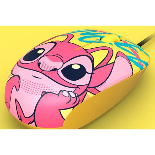 Xtech Disney Mouse Edición Stitch — Mouse alámbrico, amarillo - Imagen 3