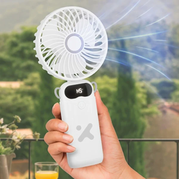 Xtech Mini ventilador portátil recargable de 6 velocidades - Imagen 2