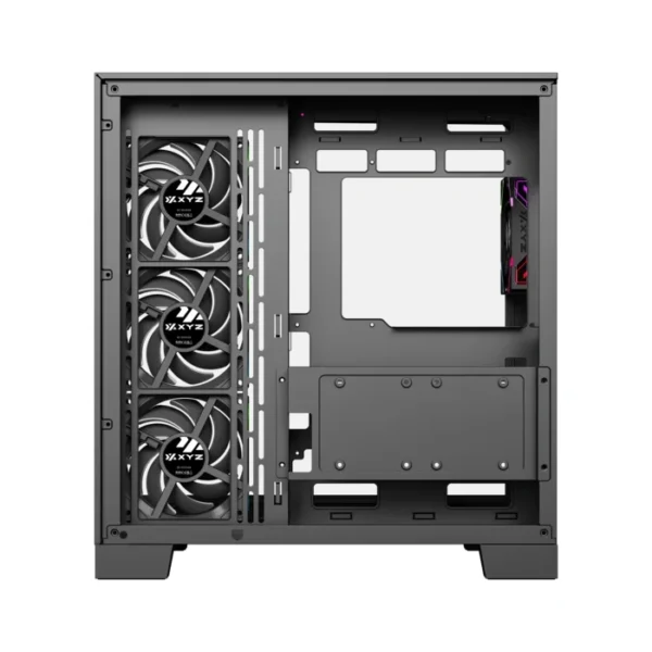 XYZ Tesseract A-RGB Black — Caja ATX, 4 Fans ARGB, negro - Imagen 7