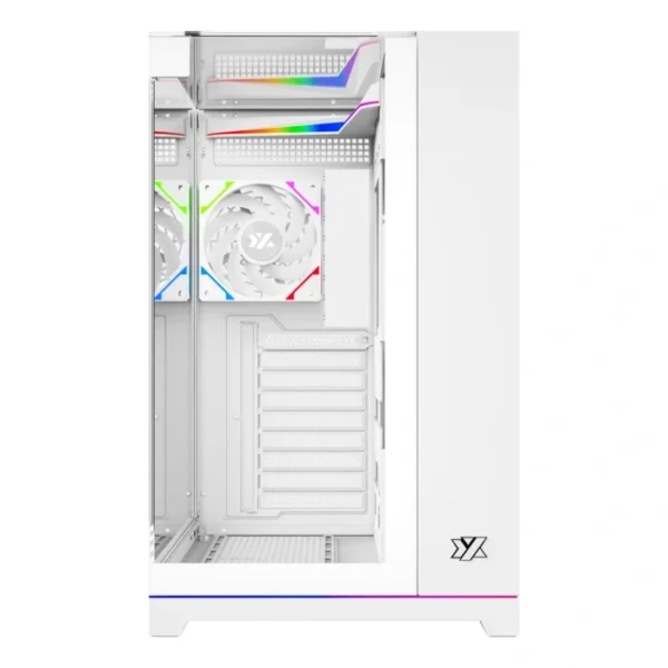 XYZ Tesseract A-RGB White — Caja ATX, 4 Fans ARGB, blanco - Imagen 4