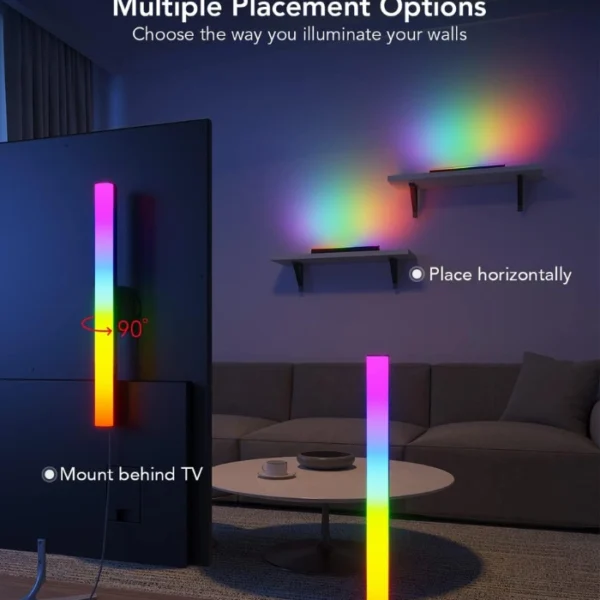 Govee RGBIC TV Light Bars —  15", Para TVs 45-70", Trabaja con Alexa y Google Assistant, negro - Imagen 6