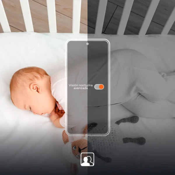 Nexxt Baby monitor Stitch Edition — Monitor inteligente Wi-Fi PTZ para bebé - Imagen 6