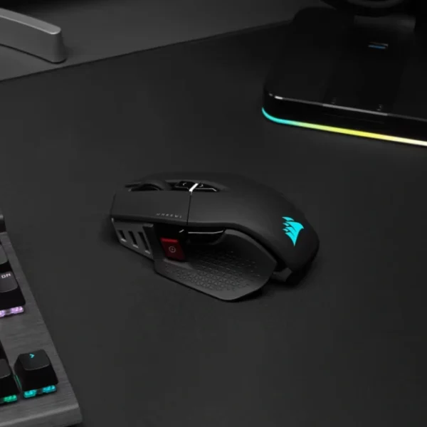 Corsair M65 RGB ULTRA Wireless — Mouse inalámbrico, Sub-1ms Slipstream, Bluetooth, 26,000 DPI, Negro - Imagen 2