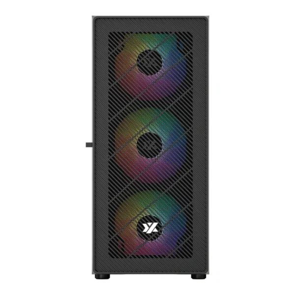 XYZ Airone 50 Mesh — Caja ATX, 1 Fans 120mm + 3 Fans 140mm ARGB, negro - Imagen 2