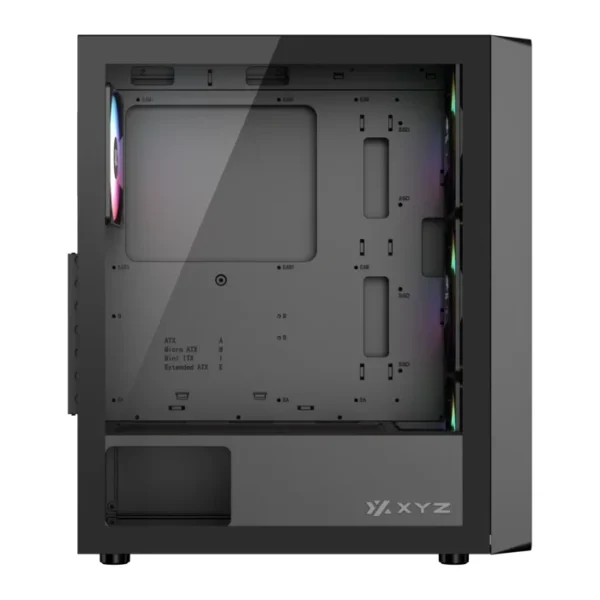 XYZ Airone 50 Mesh — Caja ATX, 1 Fans 120mm + 3 Fans 140mm ARGB, negro - Imagen 3