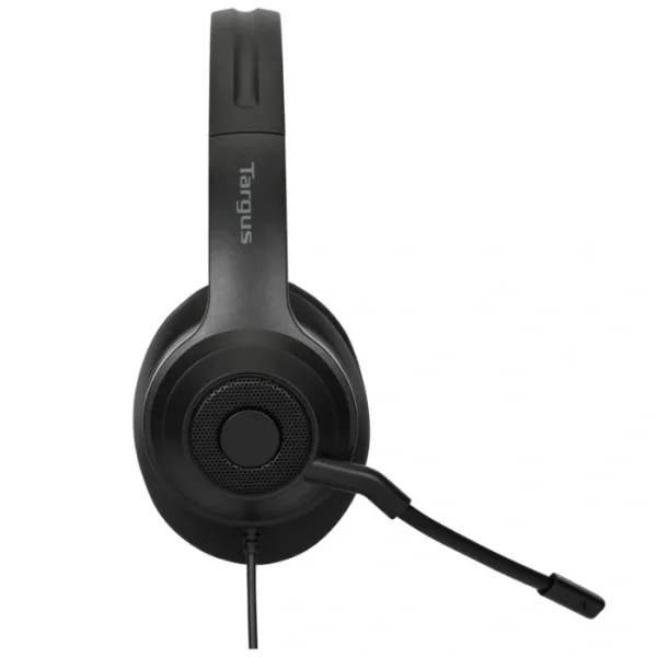 Targus Wired Stereo Headset — Auriculares con micrófono, USB, cancelación de ruido, negro - Imagen 3