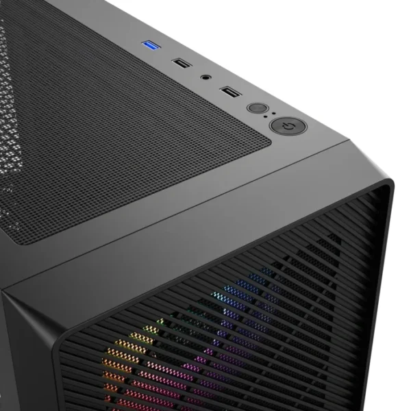 XYZ Airone 50 Mesh — Caja ATX, 1 Fans 120mm + 3 Fans 140mm ARGB, negro - Imagen 7