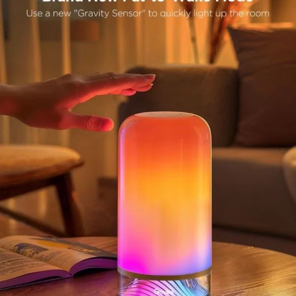Govee Table Lamp 2 — Lámpara de mesa pequeña táctil, compatible con Matter y Alexa, 64 modos de escena, luz nocturna regulable - Imagen 5