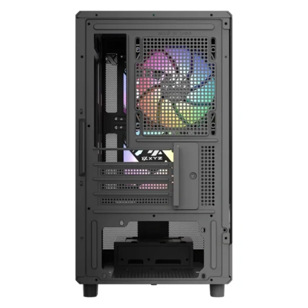 XYZ Atom Black — Caja microATX, 3 Fans 120mm ARGB, controlador, negro - Imagen 3