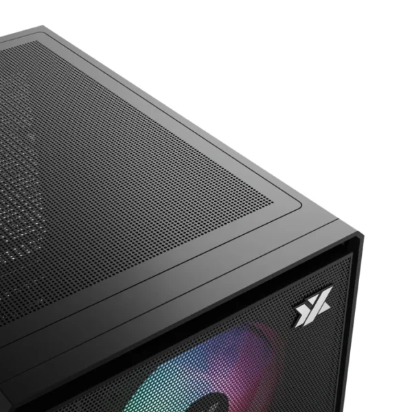 XYZ Atom Black — Caja microATX, 3 Fans 120mm ARGB, controlador, negro - Imagen 6