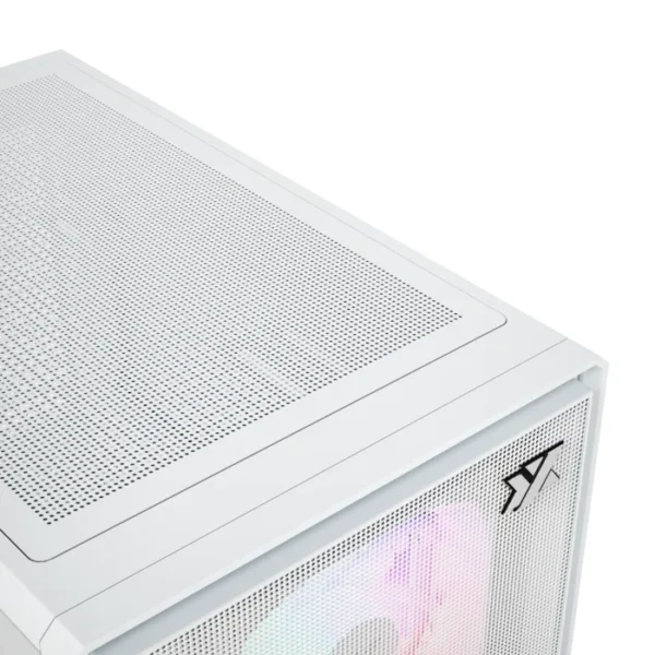 XYZ Atom White — Caja microATX, 3 Fans 120mm ARGB, controlador, blanco - Imagen 6