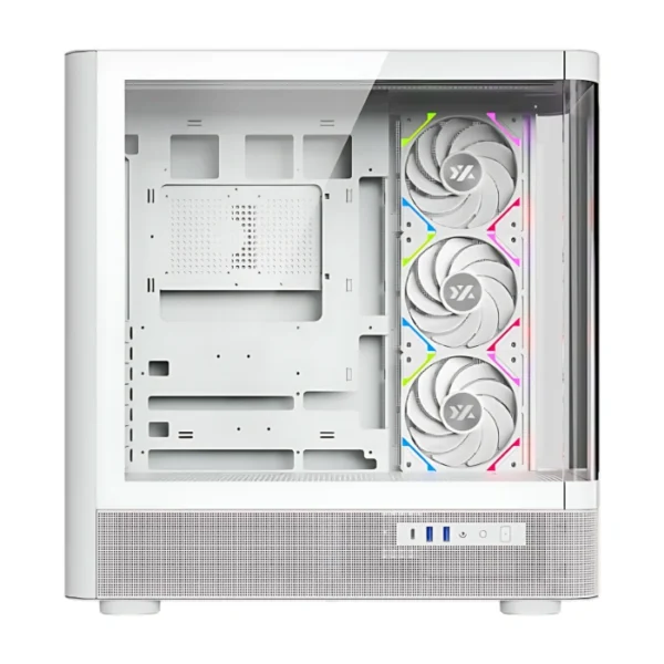 XYZ Quantum White — Caja ATX, 4 Fans ARGB, controlador, blanco - Imagen 2