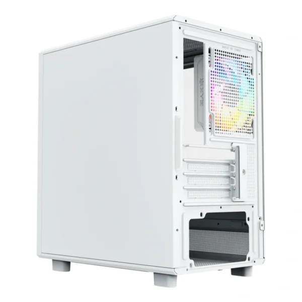 XYZ Atom White — Caja microATX, 3 Fans 120mm ARGB, controlador, blanco - Imagen 3