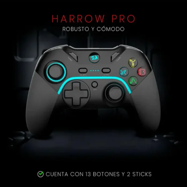 Redragon Harrow Pro Gamepad Inalámbrico, para PC - Imagen 6