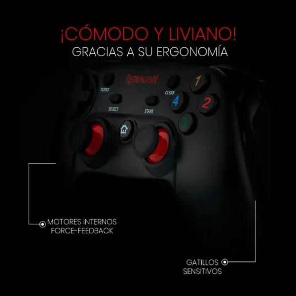 Redragon Saturn G807 Gamepad, para PC - Imagen 3
