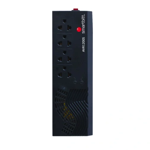 Regulador Smartbitt SBAVR1200S — Regulador de Voltaje, 1200VA, 600W, 4 tomas