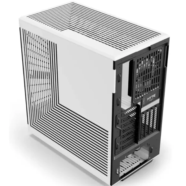 HYTE Y40 Panda — Caja ATX, 2 Fans 120mm, PCIe 4.0 Riser Cable, blanco/negro | CS-HYTE-Y40-BW - Imagen 4