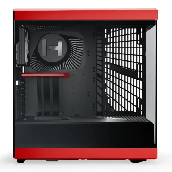 HYTE Y40 Black Cherry — Caja ATX, 2 Fans 120mm, PCIe 4.0 Riser Cable, rojo/negro | CS-HYTE-Y40-BR - Imagen 2