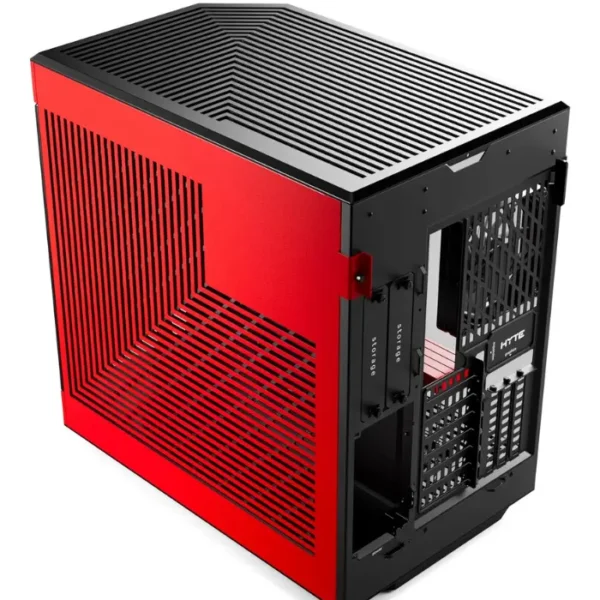 HYTE Y60 Black Cherry — Caja ATX, 3 Fans 120mm, PCIe 4.0 Riser Cable, rojo/negro | CS-HYTE-Y60-BR - Imagen 4