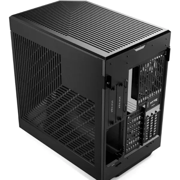 HYTE Y60 Pitch Black — Caja ATX, 3 Fans 120mm, PCIe 4.0 Riser Cable, negro | CS-HYTE-Y60-B - Imagen 4
