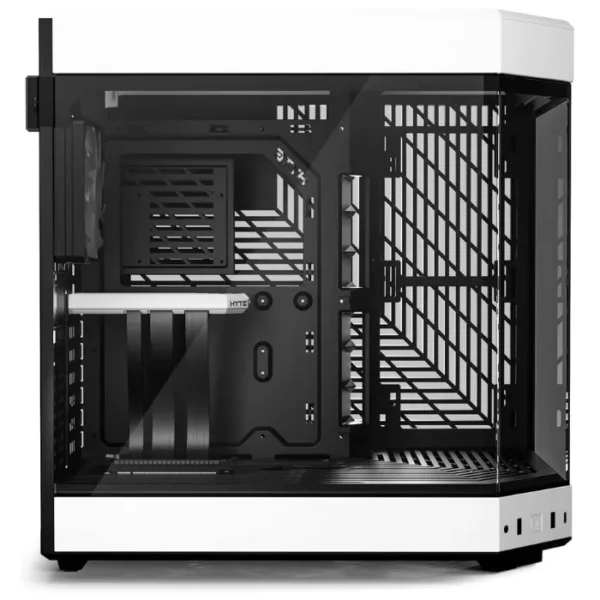 HYTE Y60 Panda — Caja ATX, 3 Fans 120mm, PCIe 4.0 Riser Cable, blanco/negro | CS-HYTE-Y60-BW - Imagen 2