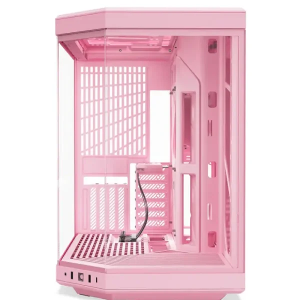 HYTE Y70 Strawberry Milk — Caja ATX, sin Fans, PCIe 4.0 Riser Cable, rosa | CS-HYTE-Y70-SM - Imagen 3