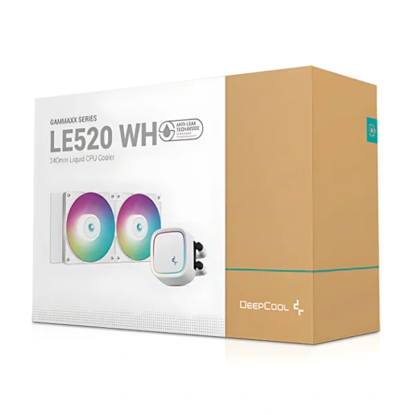 DeepCool LE520 White — Enfriamiento Líquido AiO 240mm, socket LGA1851/1700-AM5/AM4, blanco - Imagen 4