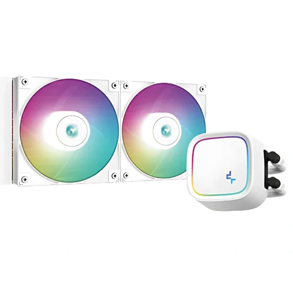 DeepCool LE520 White — Enfriamiento Líquido AiO 240mm, socket LGA1851/1700-AM5/AM4, blanco - Imagen 2