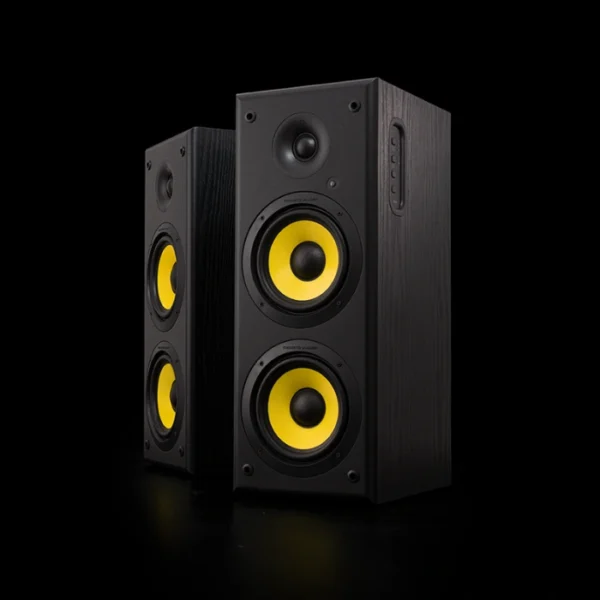 THONET & VANDER Hoch Gen2 Black — Altavoces 120W, Bluetooth, RCA, S/PDIF (óptico) | HK096-03555 - Imagen 2