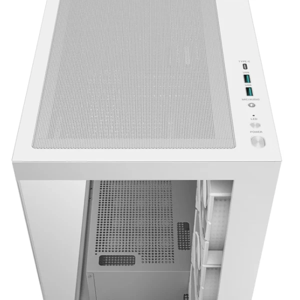 DeepCool CG580 4F White — Caja ATX, 4 Fans ARGB, blanco - Imagen 4