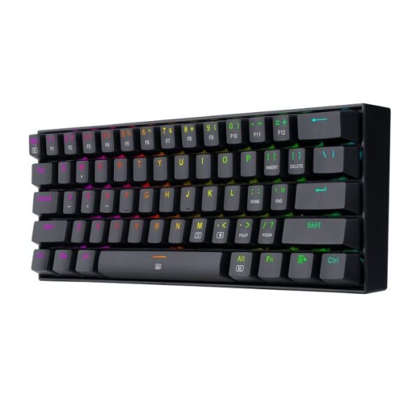 Redragon Dragonborn K630 Black — Teclado mecánico, 60%, con cable, color negro, español - Imagen 4