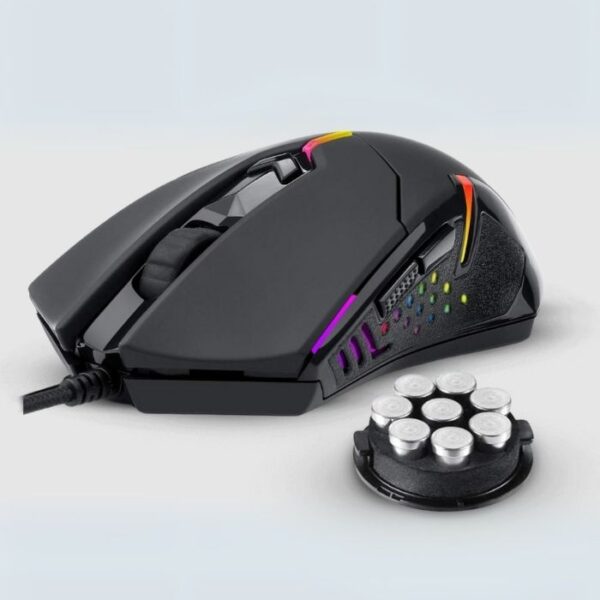 Redragon Centrophorus — Mouse con cable, RGB, diestro, color negro - Imagen 2