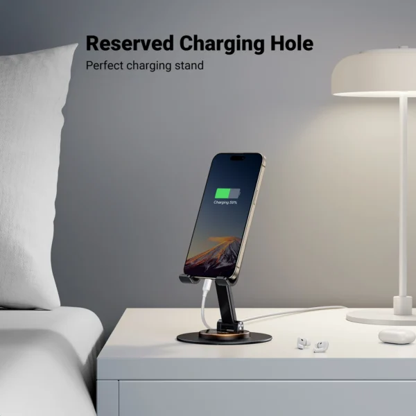 UGREEN LP805 — Soporte para Celular, compatible con dispositivos de hasta 9.7", capacidad 500G, plegable, negro | 35152 - Imagen 2