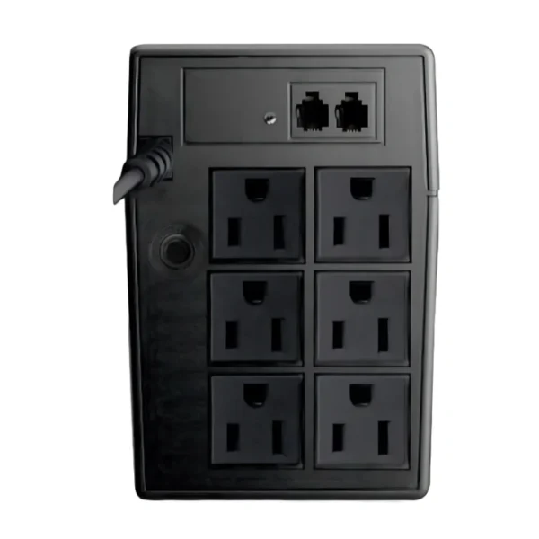 UPS Smartbitt SBNB1000DR — Batería y Regulador, 1000VA, 500W, AVR, 6 tomas - Imagen 2