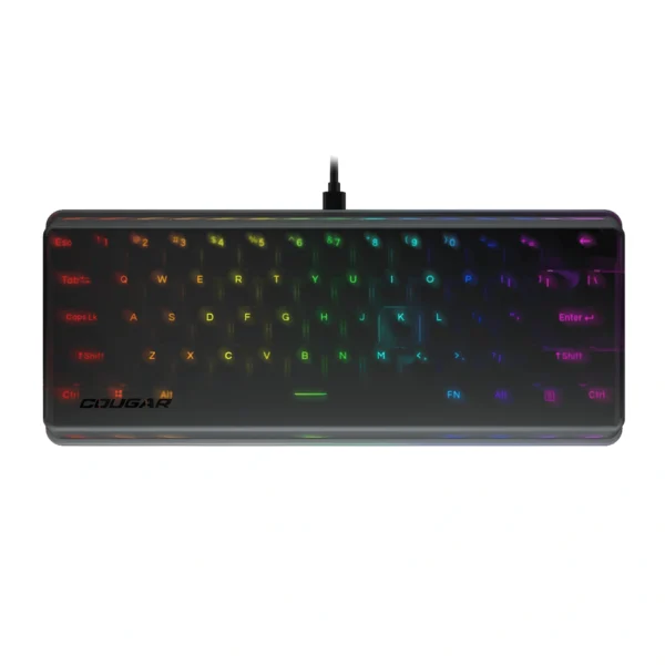 Cougar Puri Mini RGB — Teclado mecánico 60% RGB, alámbrico, negro | PURI-MINI-RGB-BK - Imagen 2