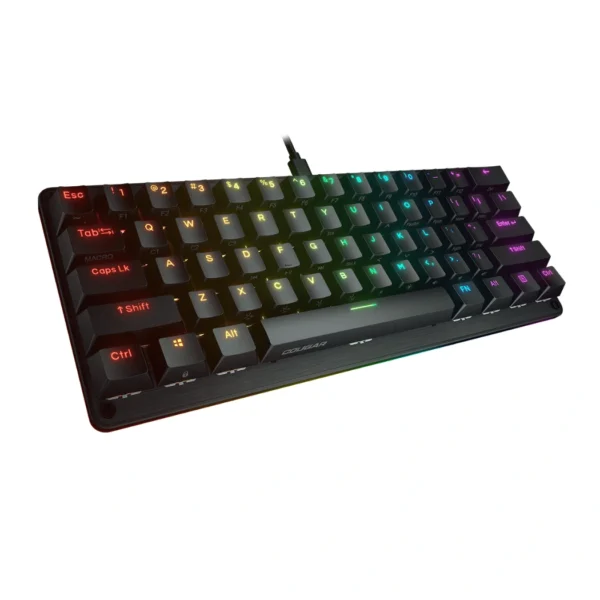 Cougar Puri Mini RGB — Teclado mecánico 60% RGB, alámbrico, negro | PURI-MINI-RGB-BK - Imagen 4