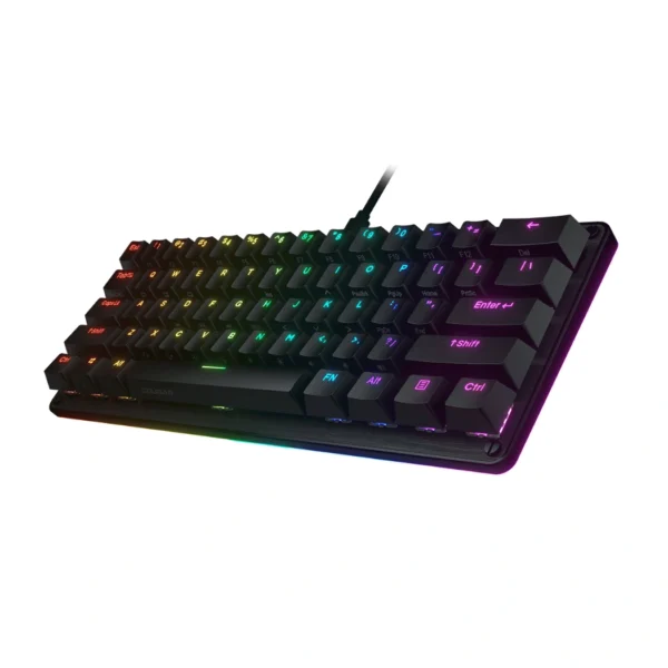 Cougar Puri Mini RGB — Teclado mecánico 60% RGB, alámbrico, negro | PURI-MINI-RGB-BK - Imagen 3