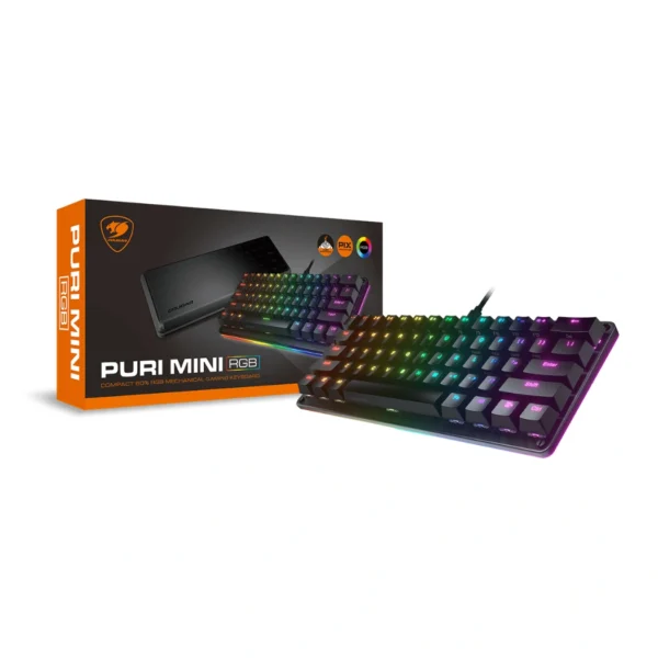 Cougar Puri Mini RGB — Teclado mecánico 60% RGB, alámbrico, negro | PURI-MINI-RGB-BK - Imagen 5
