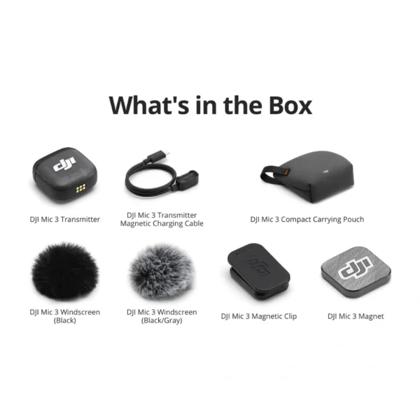 DJI Mic 3 Transmitter (TX) — Transmisor de micrófono inalámbrico, negro - Imagen 4