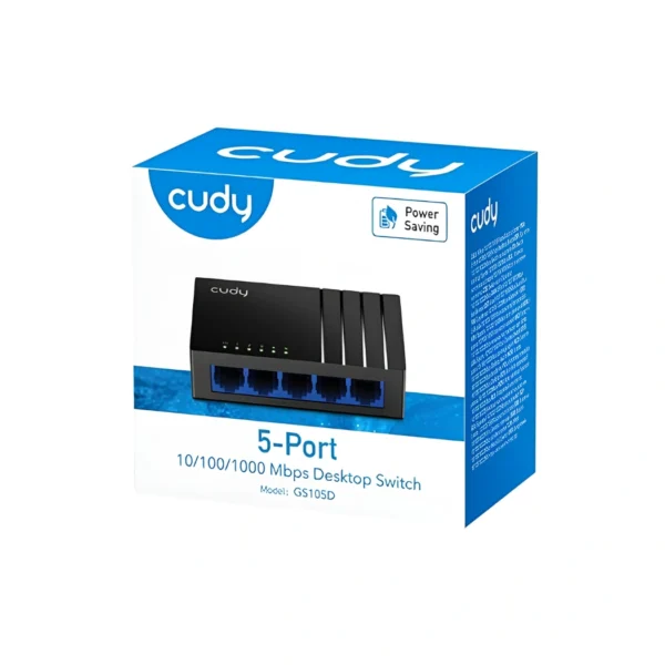 Cudy GS105D — Switch | 5 puertos | 10/100/1000 Mbps - Imagen 2