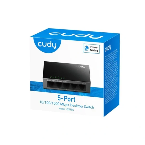 Cudy GS105 — Switch | 5 puertos | 10/100/1000 Mbps | Carcasa de Metal - Imagen 2