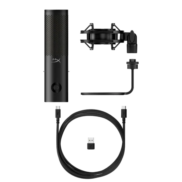 HyperX QuadCast 2 S — Micrófono USB, iluminación RGB, para transmisión y podcasting, soporte de choque removible, negro - Imagen 9