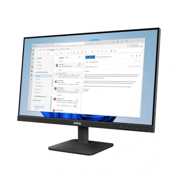 Lenovo ThinkVision S24-4e — 23.8" | 1920×1080 | 100Hz | Monitor Plano - Imagen 2