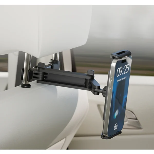 KlipXtreme KMH-500 — Soporte de teléfono o tablet | Hasta 14" diagonal | De 13 a 20cm de ancho | Para reposacabezas de auto - Imagen 3