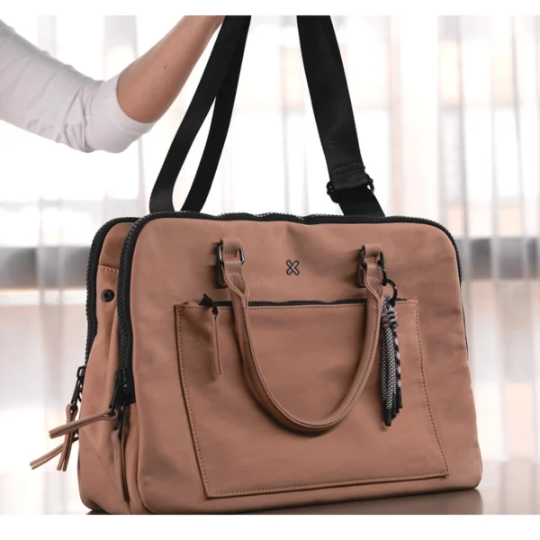 KlipXtreme Val Briefcase — Maletín de diseño elegante | Para portátiles hasta 13" | Café - Imagen 2