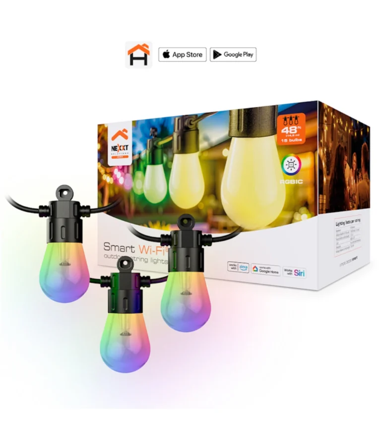 Nexxt Solutions Smart Wi-Fi LED outdoor string lights