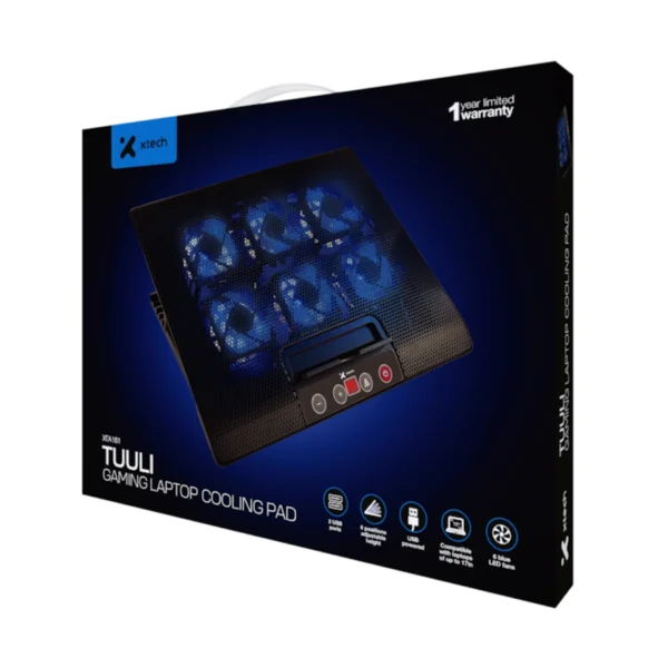 Xtech Tuuli — Base de enfriamiento para laptops de hasta 17" - Imagen 5