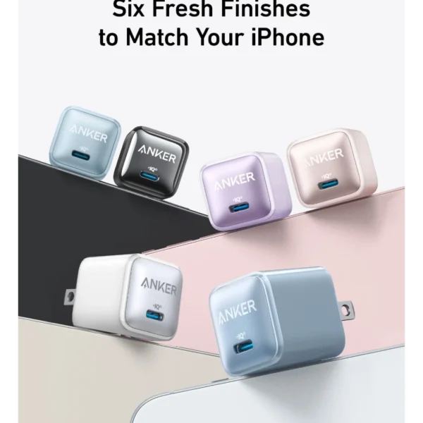 Anker Zolo Charger 20W White — Cargador 20W | 1 Puerto USB-C | PIQ 3.0 | Blanco - Imagen 2