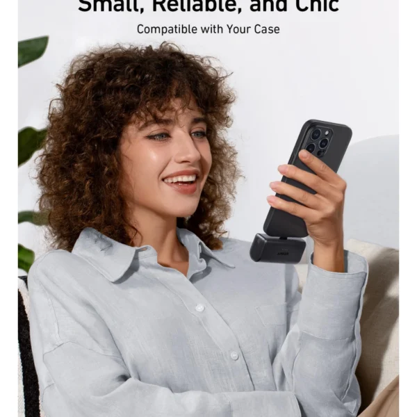 Anker Nano Power Bank (22.5W) Black Stone — Batería portátil magnética 5,000mAh | 12W | Negro - Imagen 2